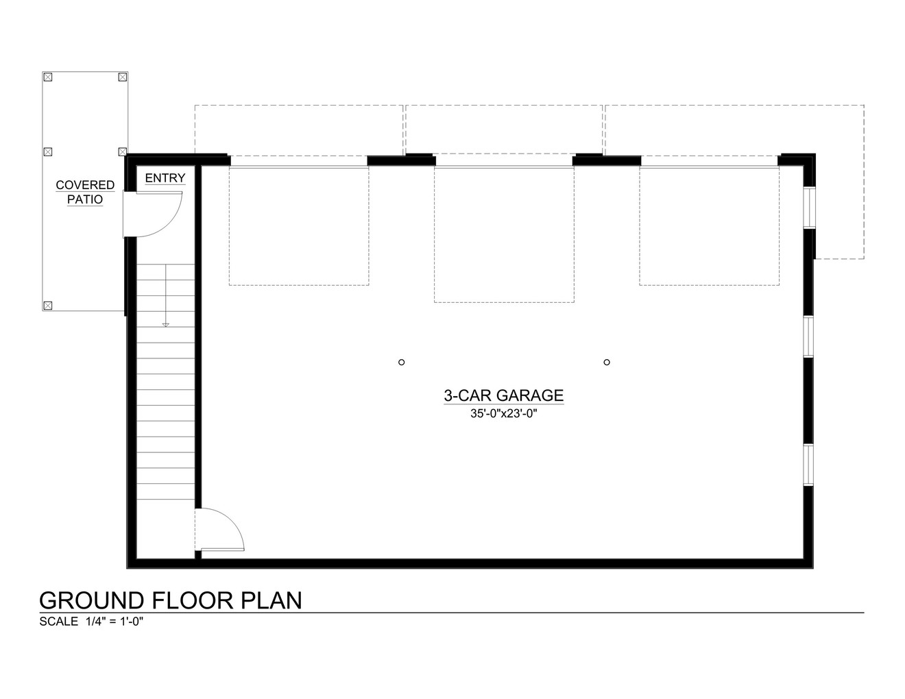 Modern House Plan - 46215 - 1st Floor Plan