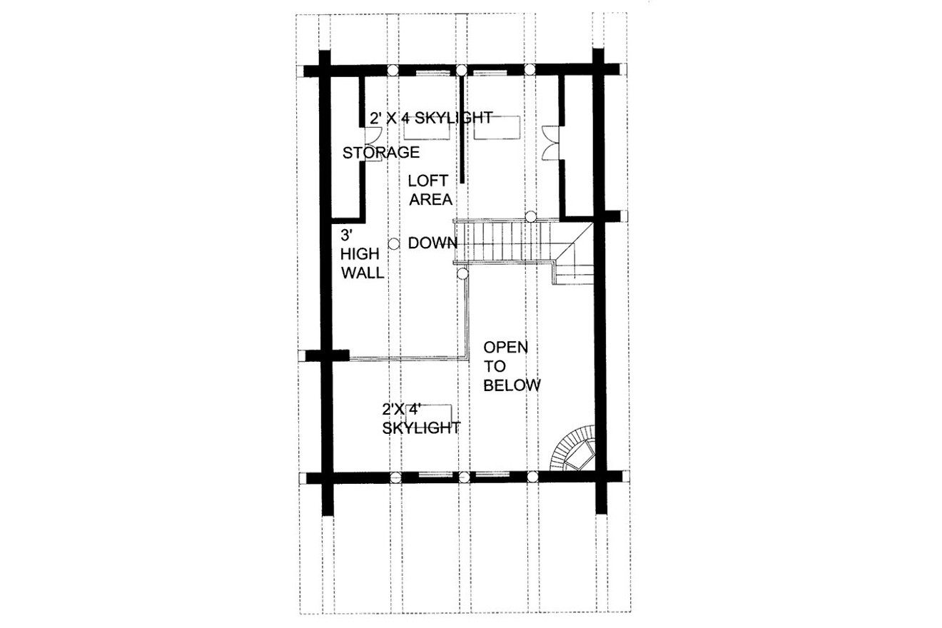 Secondary Image - Mountain Rustic House Plan - 68140 - 2nd Floor Plan