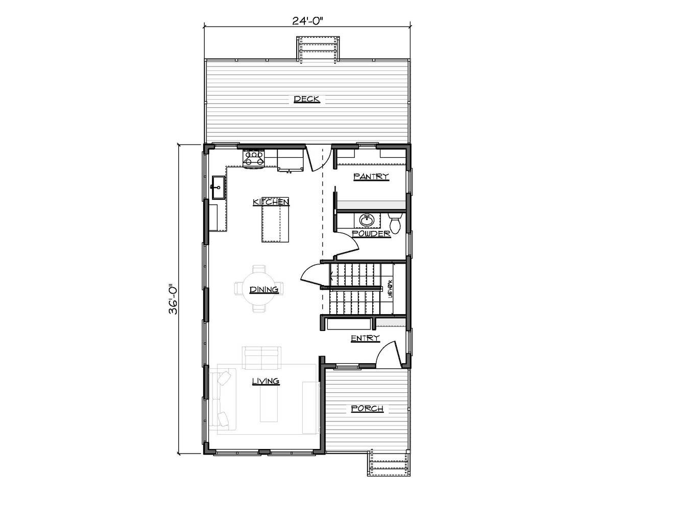 Cottage House Plan - Silver Maple 96142 - 1st Floor Plan