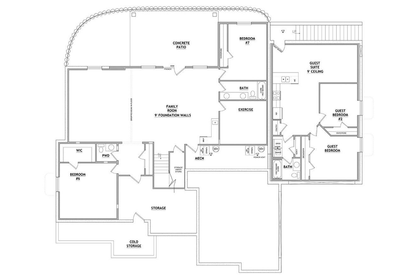 Farmhouse House Plan - Hatch 59670 - Optional Floor Plan