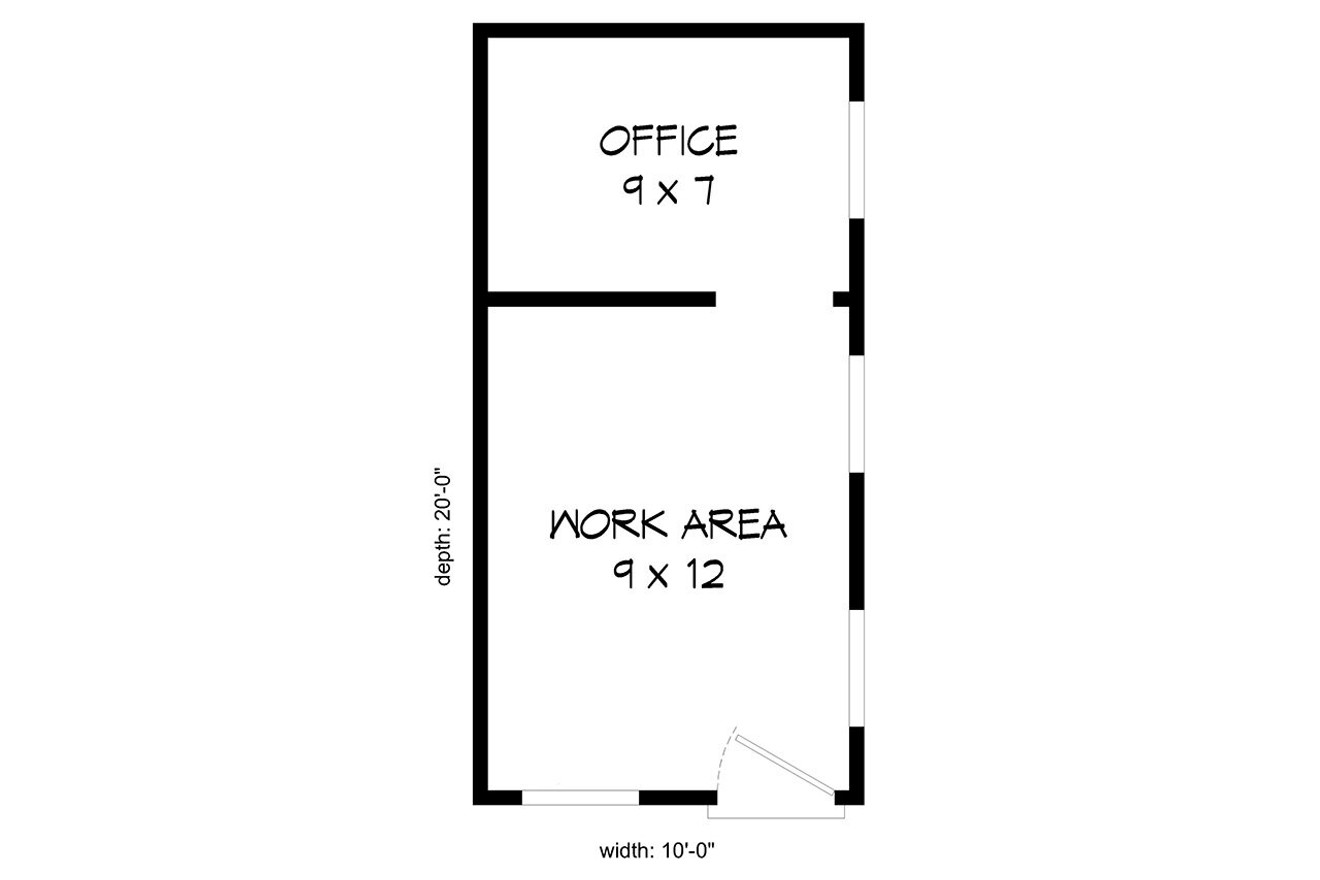 Traditional House Plan - West Coy Workshop 23171 - 1st Floor Plan
