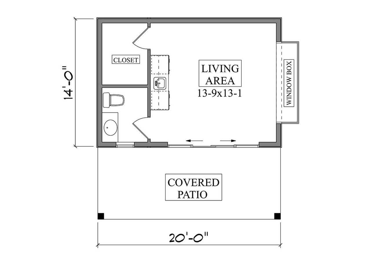 Modern House Plan - Fifteen 81064 - 1st Floor Plan