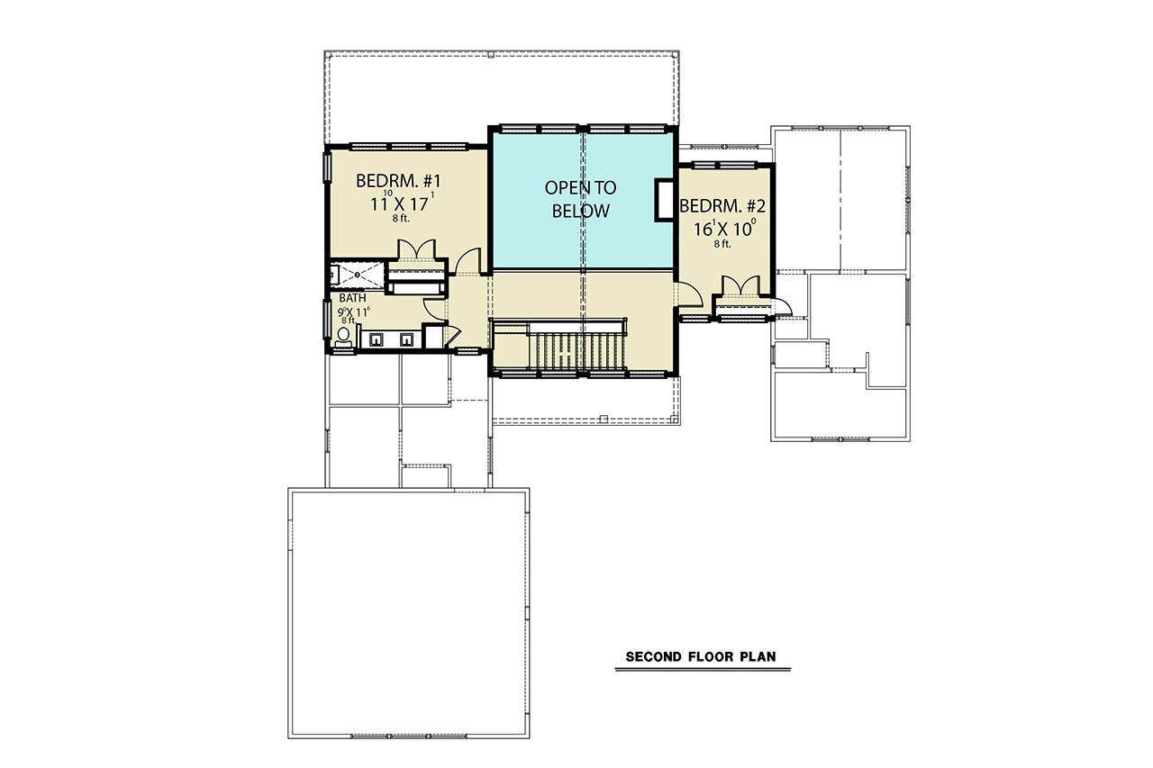 Modern House Plan - 23371 - 2nd Floor Plan