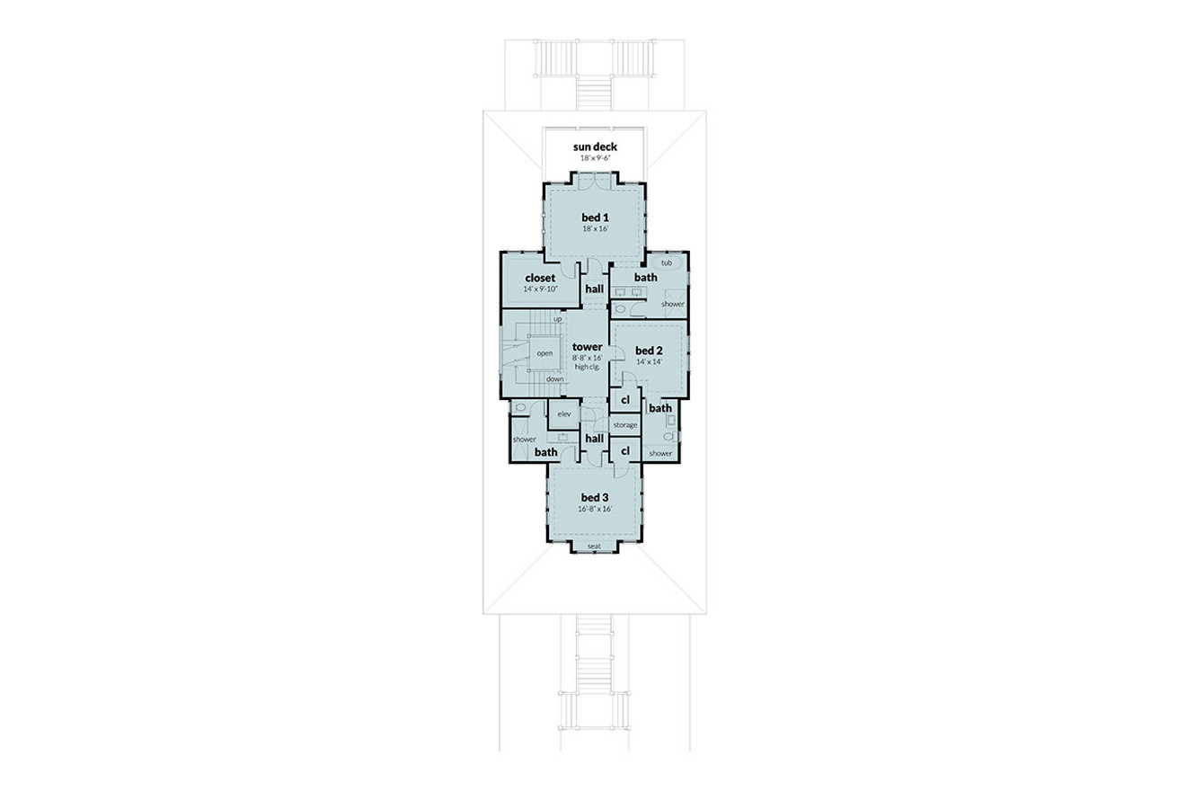 Bungalow House Plan - Fernandina 69452 - Other Floor Plan