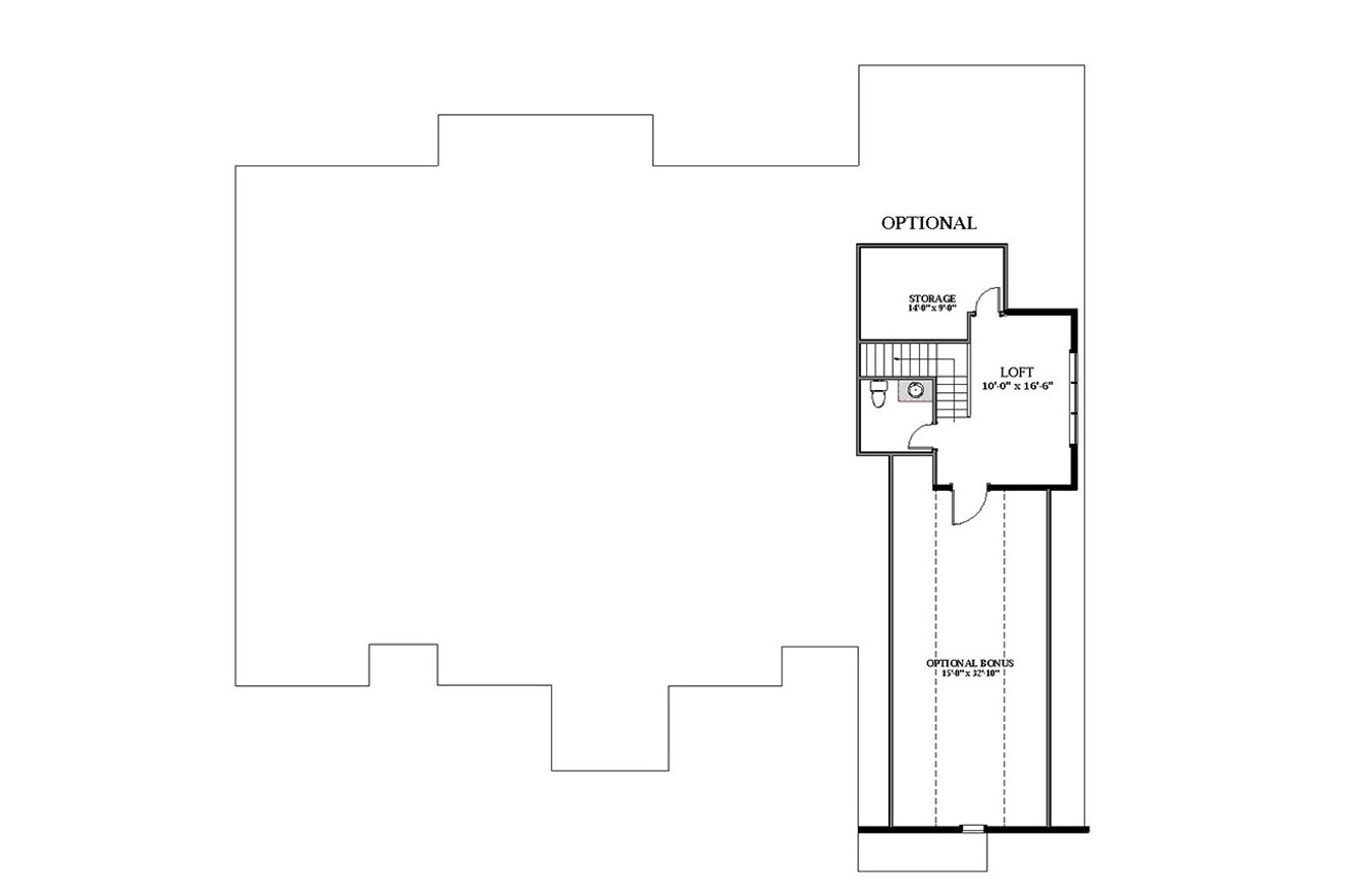 French Country House Plan - 19097 - Optional Floor Plan