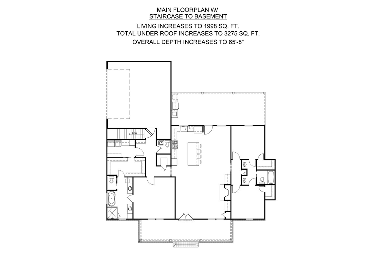 Farmhouse House Plan - Honeysuckle 17145 - Optional Floor Plan