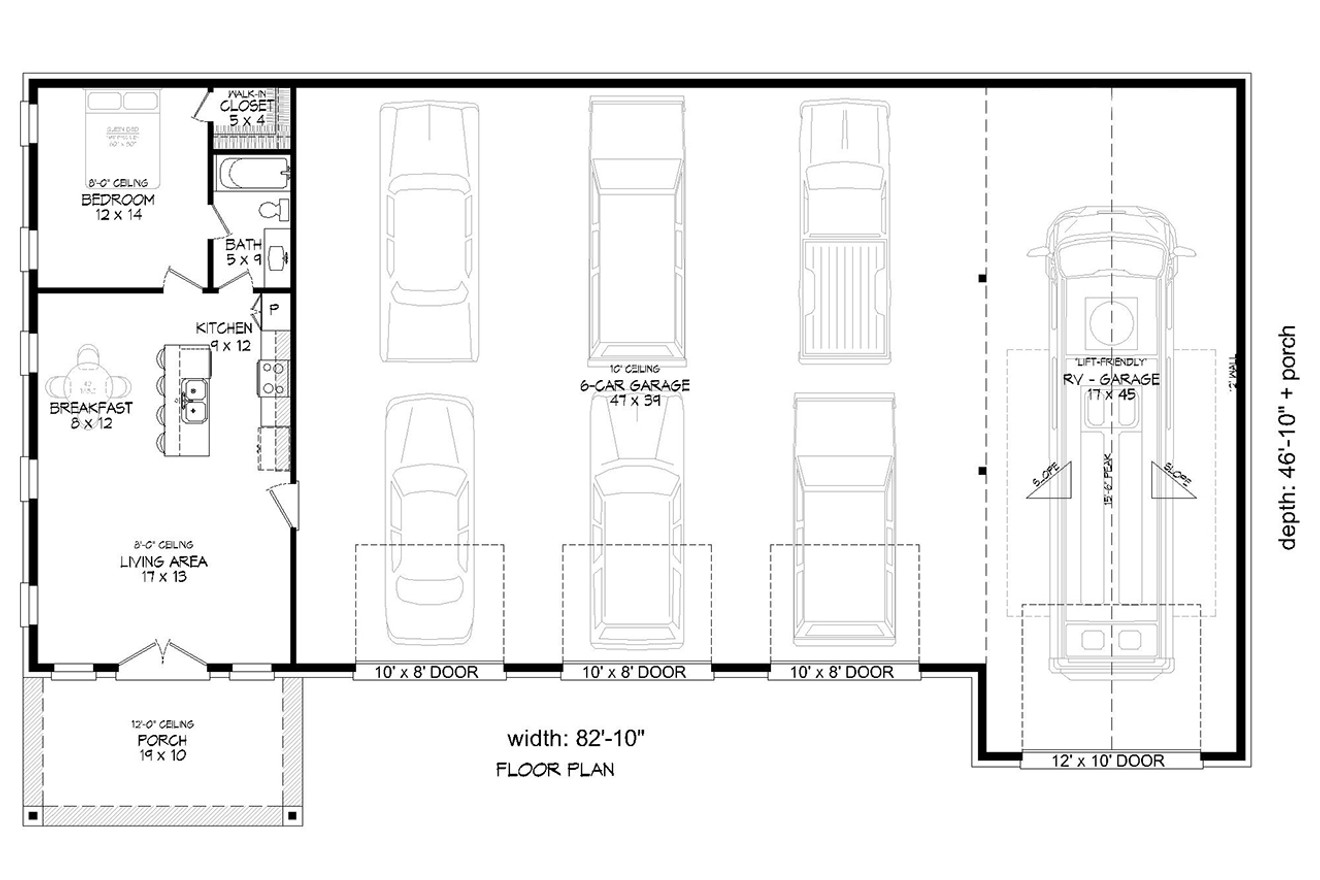 French Country House Plan - Benbow Pass 53286 - 1st Floor Plan