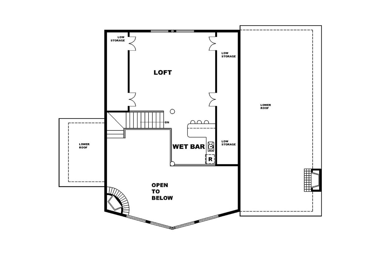 Secondary Image - Mountain Rustic House Plan - 32397 - 2nd Floor Plan