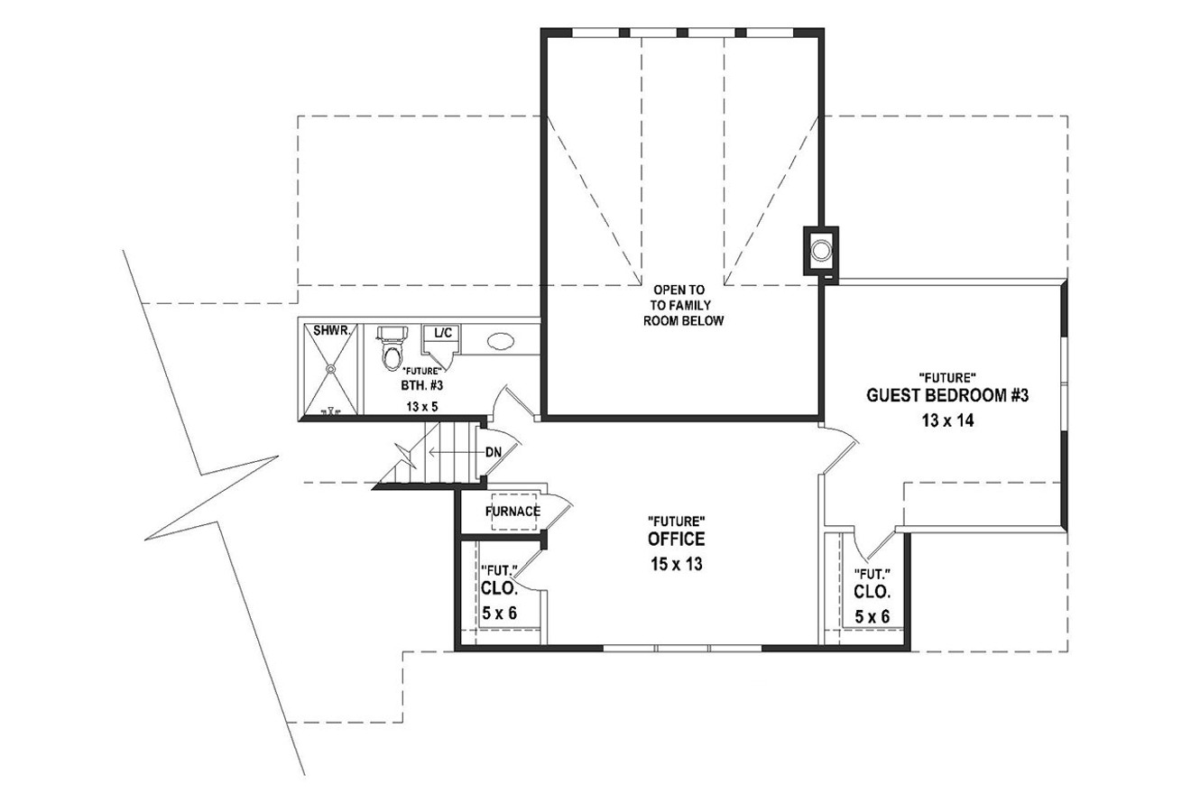 Country House Plan - 22538 - 2nd Floor Plan