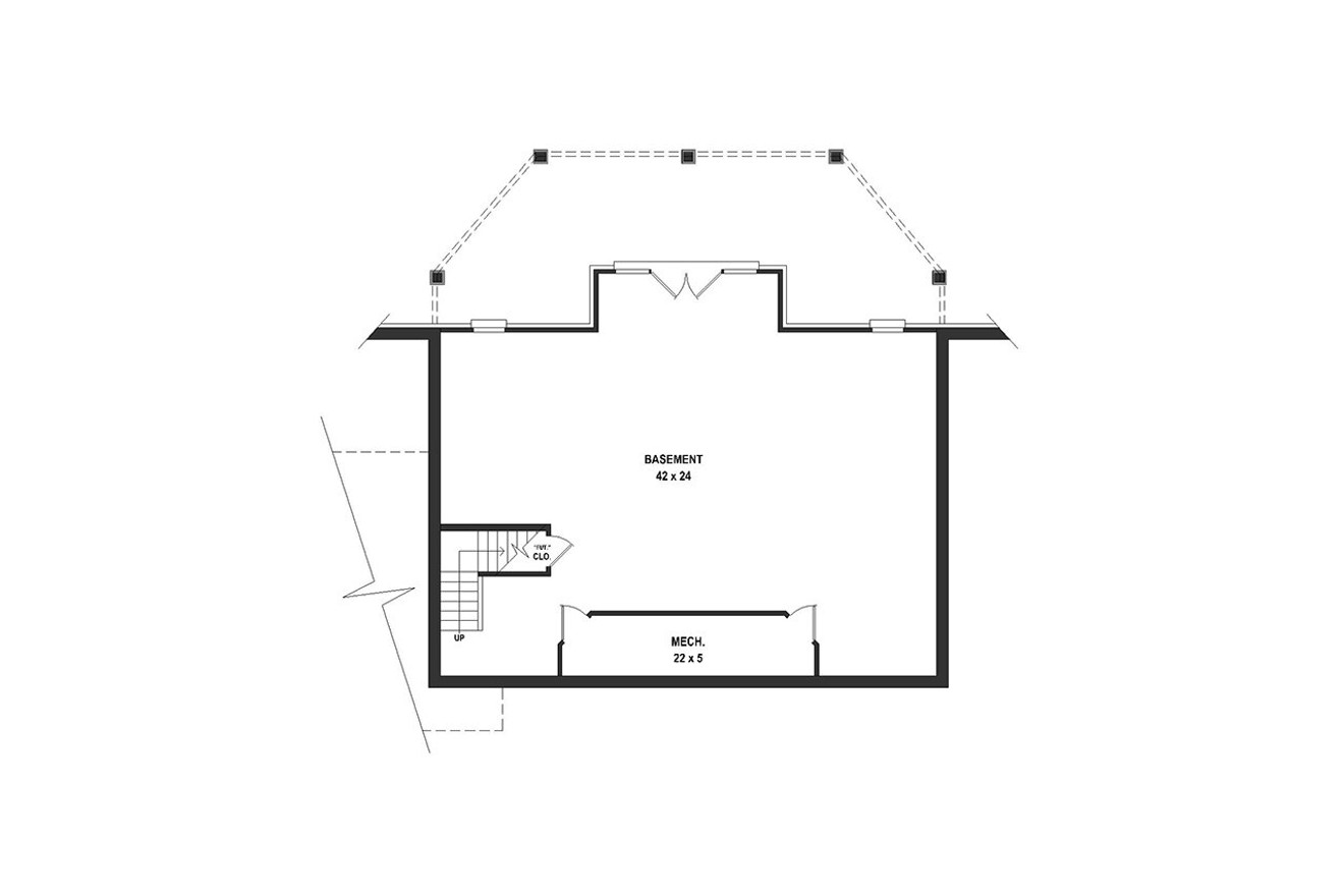 Country House Plan - 22538 - Basement Floor Plan