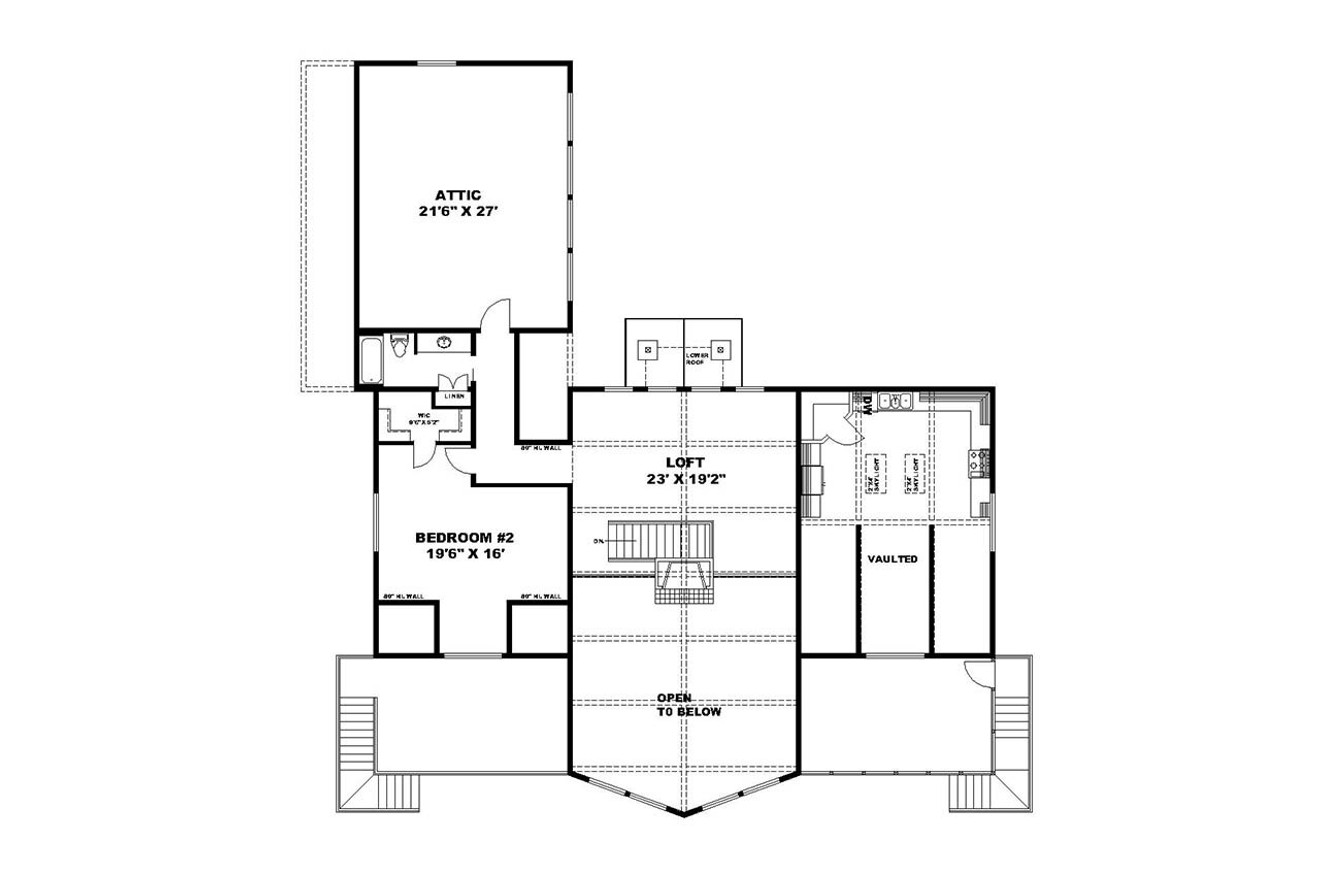 Farmhouse House Plan - 44586 - 2nd Floor Plan