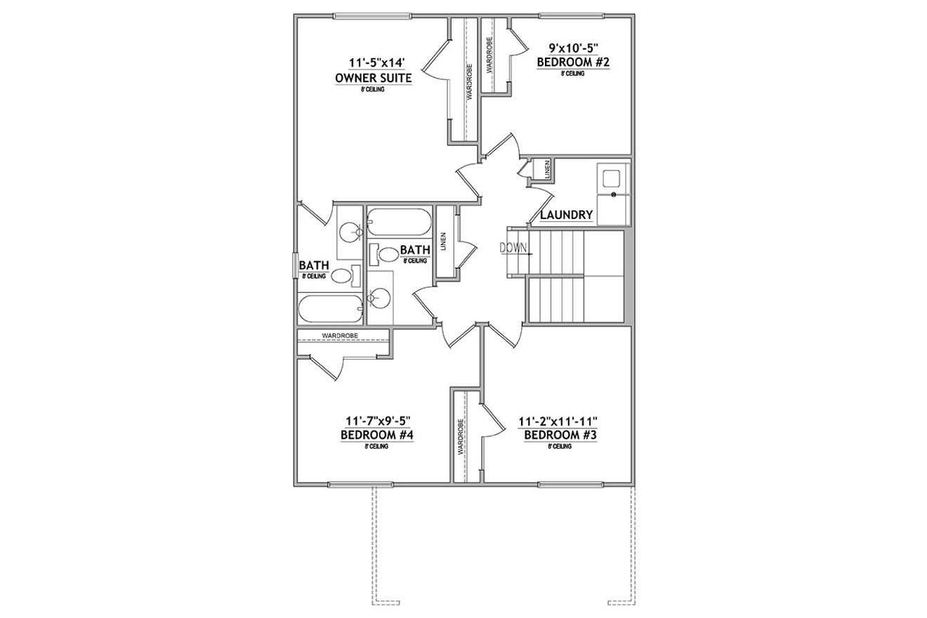 Secondary Image - Traditional House Plan - 91226 - 2nd Floor Plan