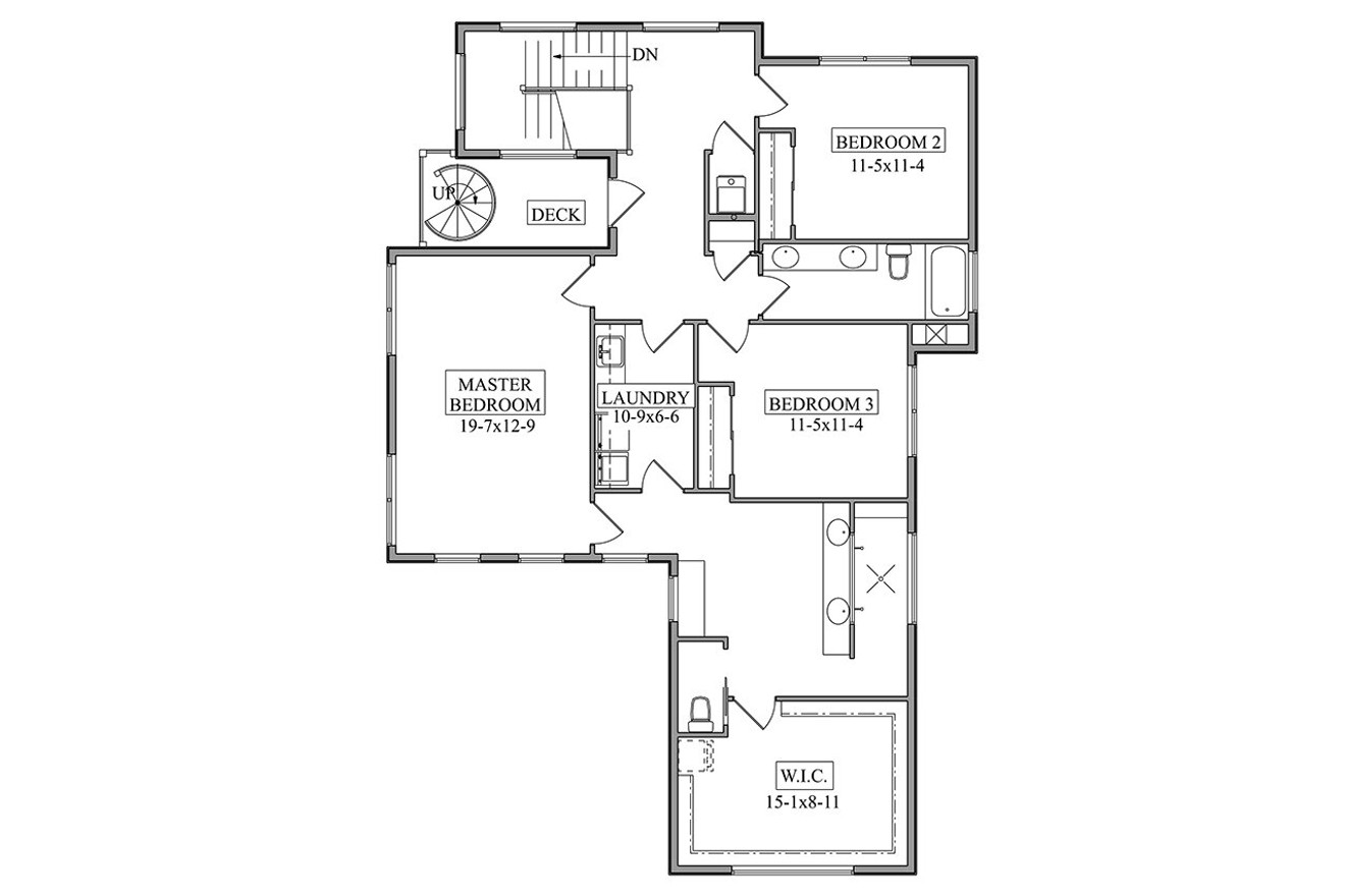 Contemporary House Plan - Kingston Hill 97683 - 2nd Floor Plan