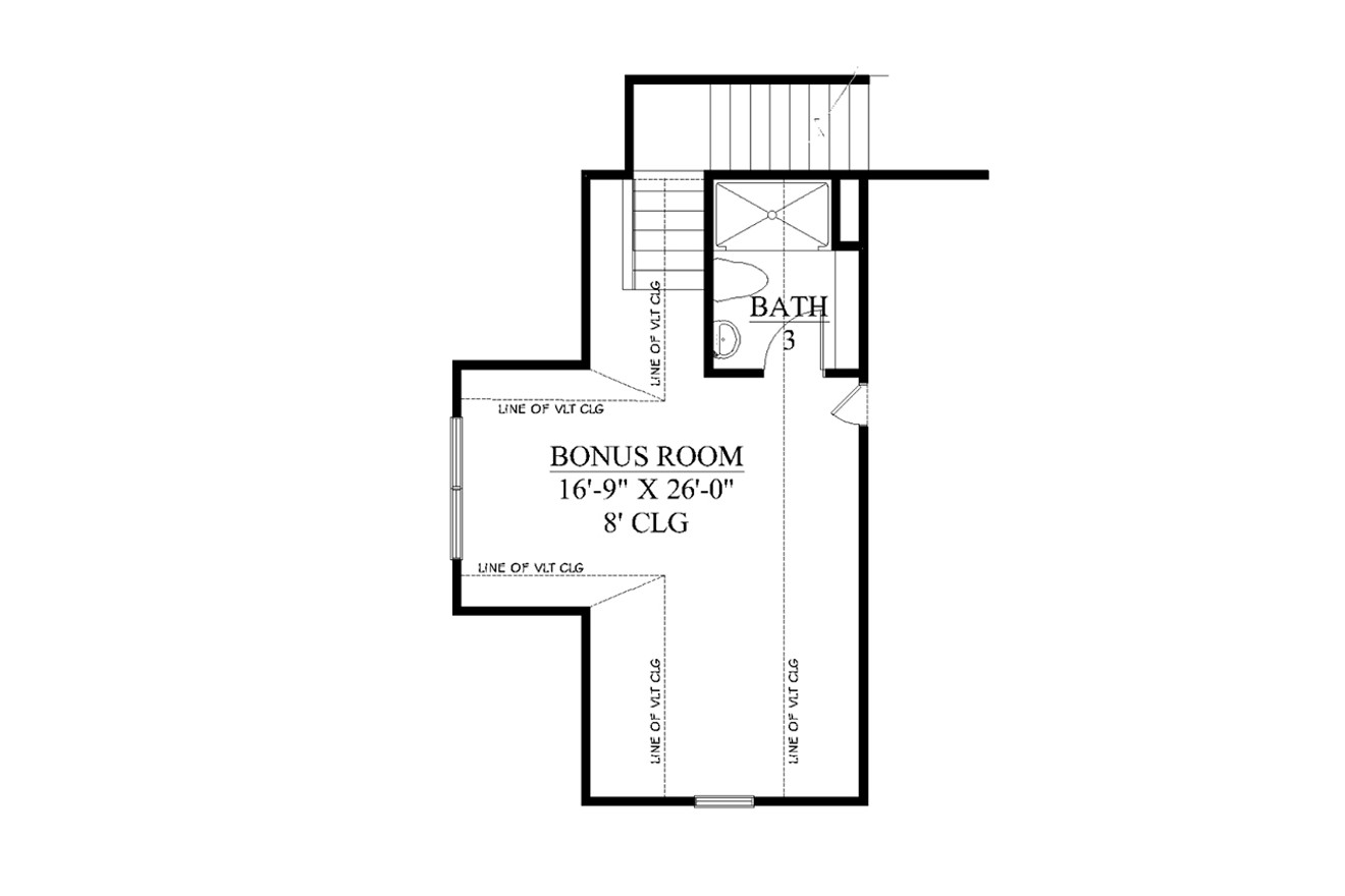 Secondary Image - Farmhouse House Plan - 52566 - 2nd Floor Plan