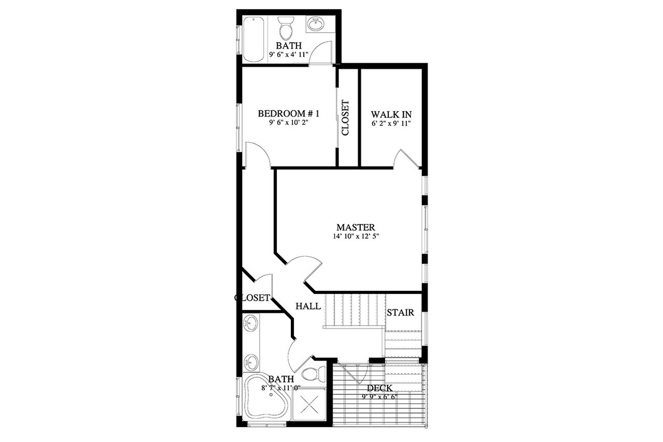 Modern House Plan - Scribner 63937 - 2nd Floor Plan