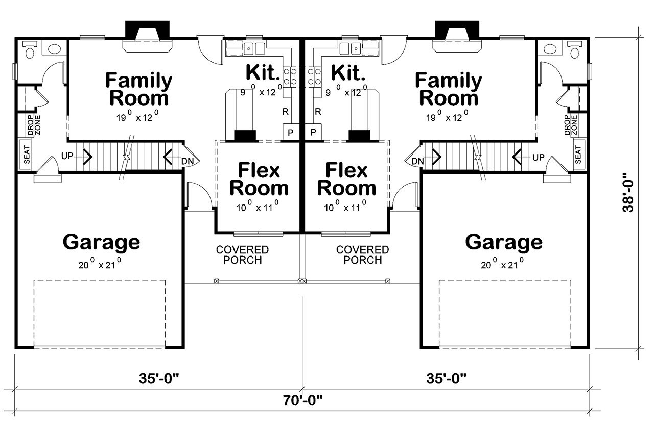 Farmhouse House Plan - Wilen 27534 - 1st Floor Plan