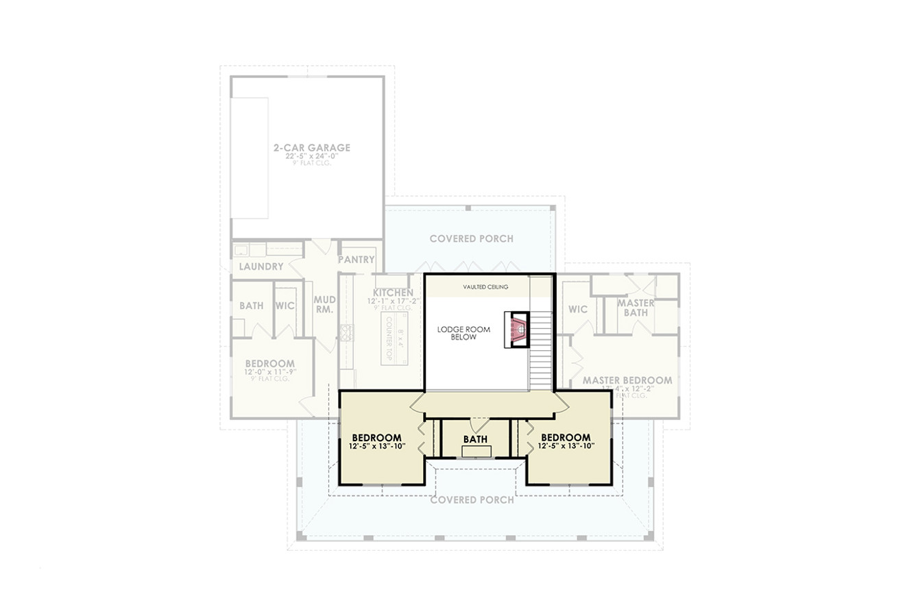 Farmhouse House Plan - Magnolia Creek Farmhouse 43488 - 2nd Floor Plan