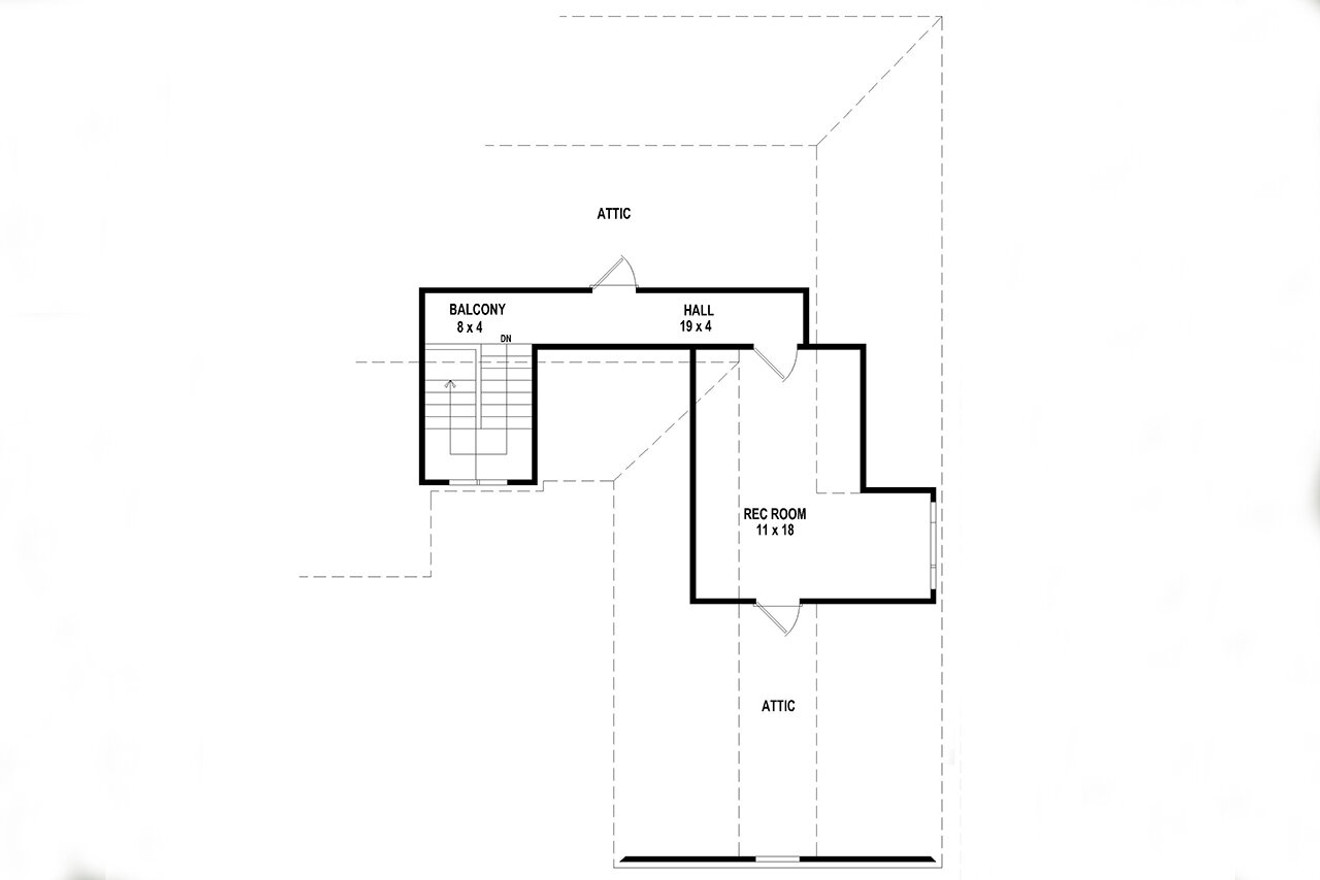 Secondary Image - Craftsman House Plan - 59092 - 2nd Floor Plan