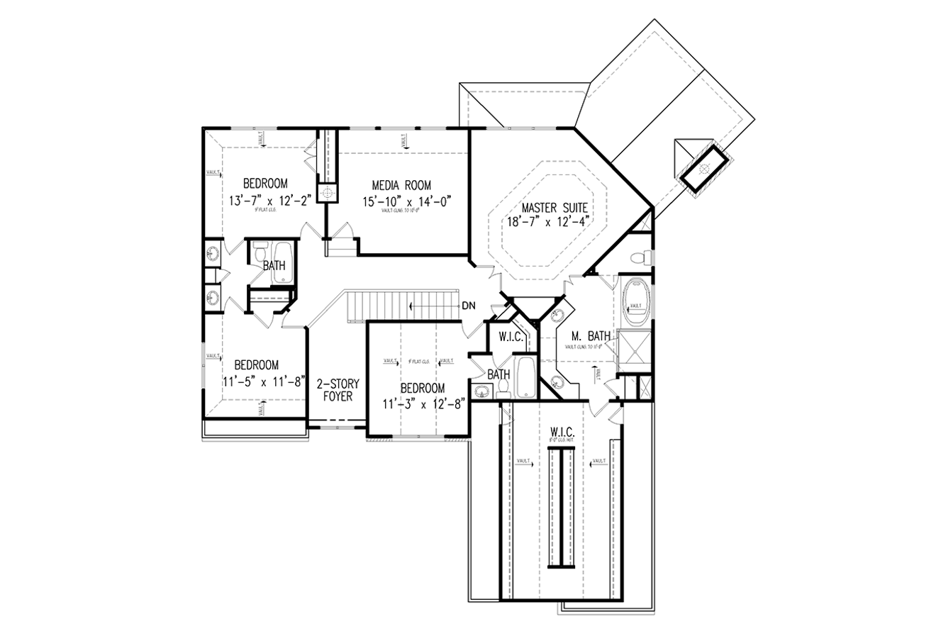 Traditional House Plan - Edenshire B 83976 - 2nd Floor Plan