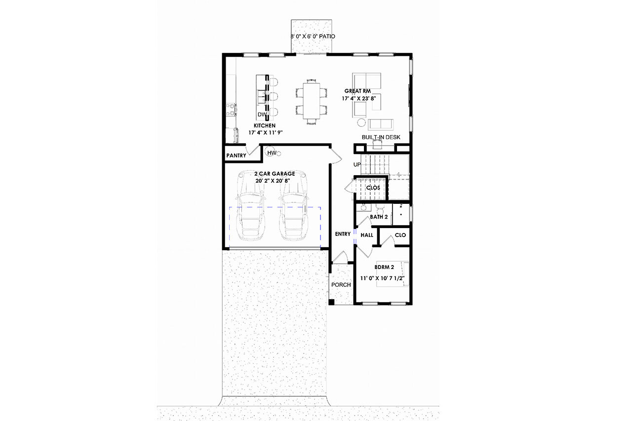 Modern House Plan - 37079 - 1st Floor Plan