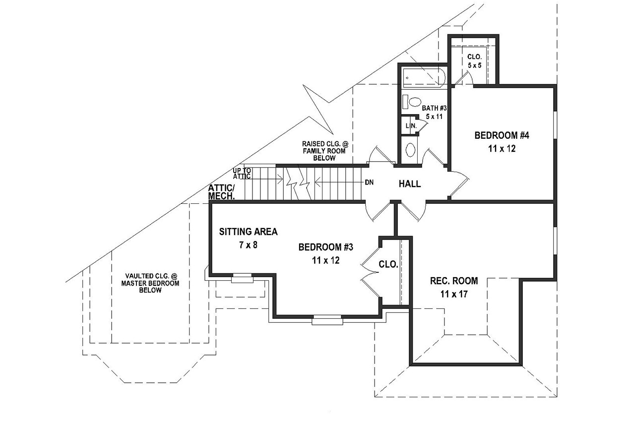 Secondary Image - Traditional House Plan - 27642 - 2nd Floor Plan