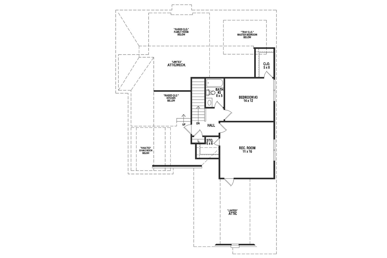 Secondary Image - French Country House Plan - 19350 - 2nd Floor Plan