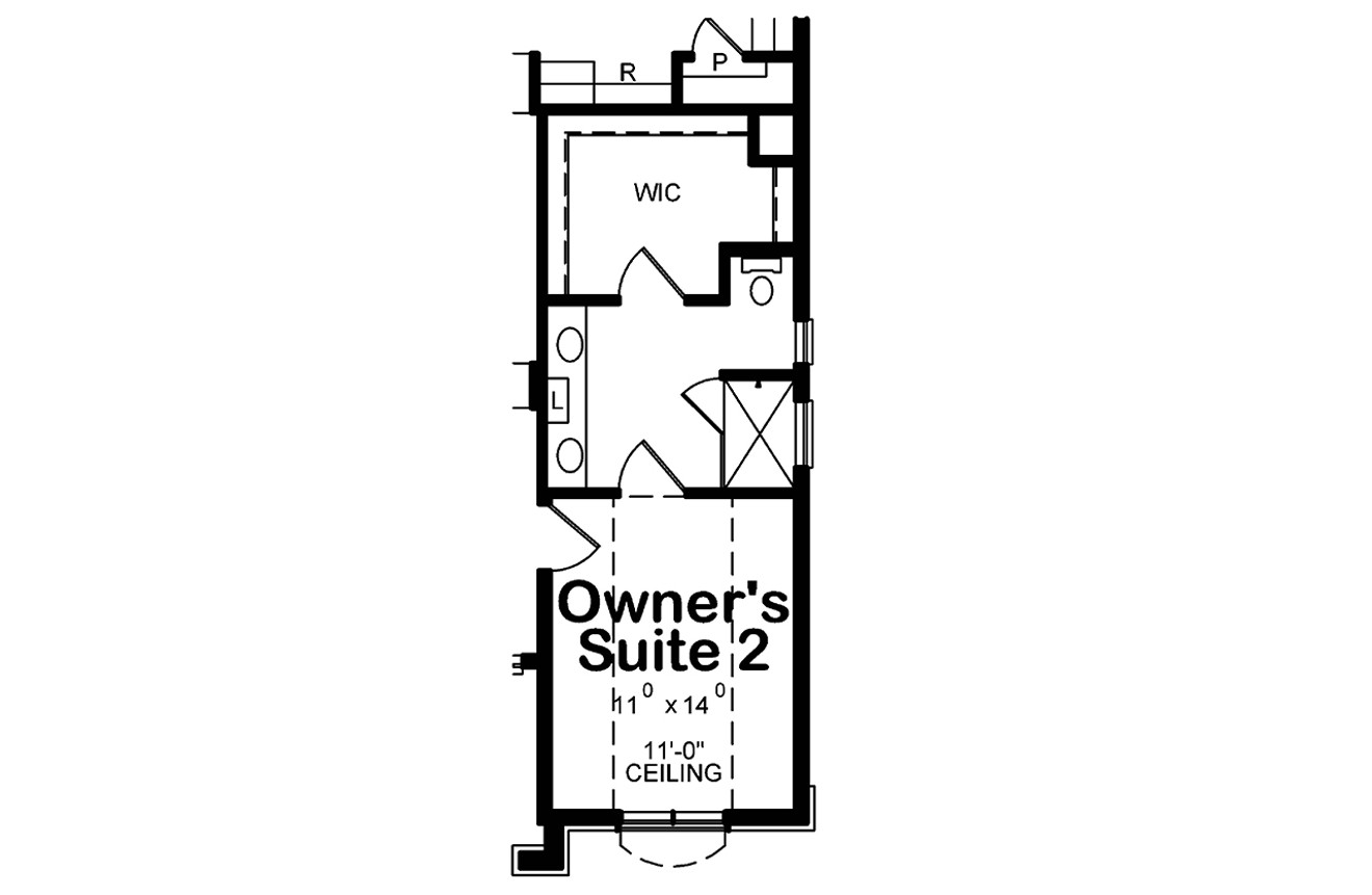 Secondary Image - French Country Floor Plan Owner's Suite 2 Right Side  - Optional Floor Plan