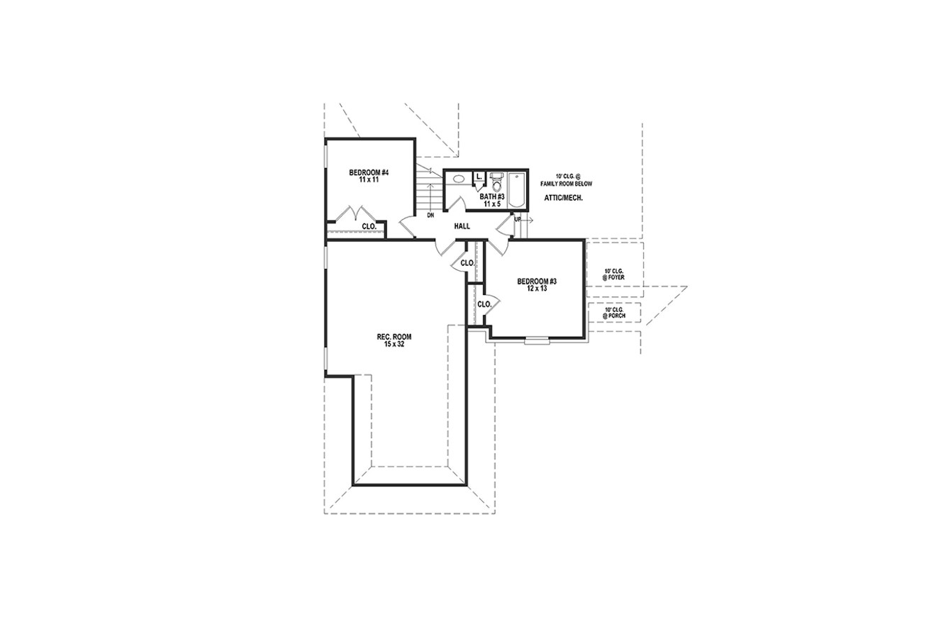 Secondary Image - French Country House Plan - 12228 - 2nd Floor Plan