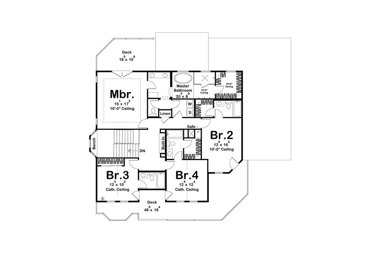Victorian House Plan - Alice 91483 - 2nd Floor Plan