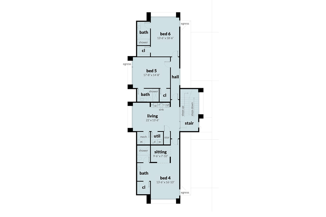 Modern House Plan - Granite 91072 - 1st Floor Plan