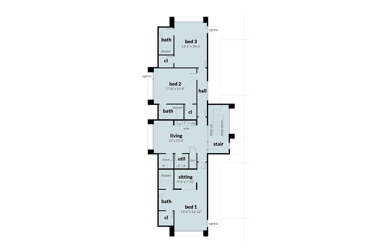 Modern House Plan - Granite 91072 - 2nd Floor Plan