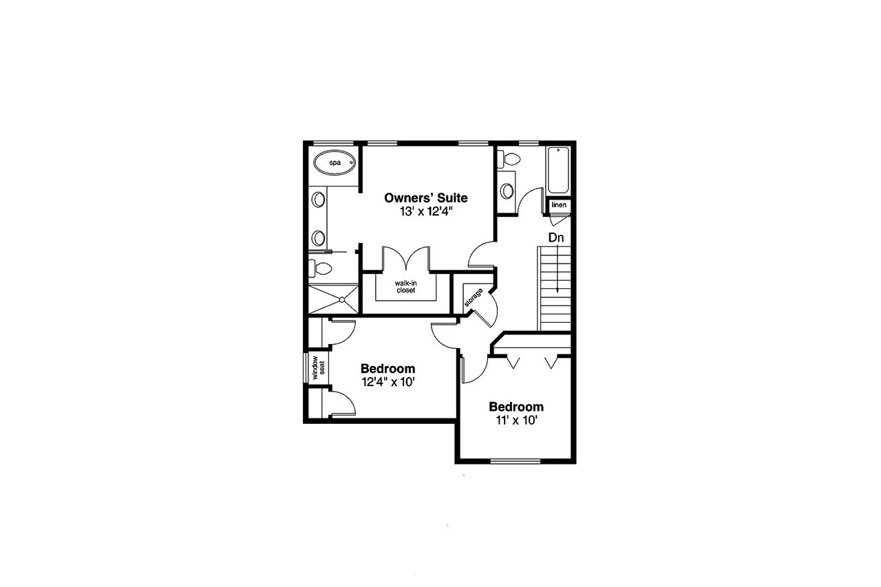 Secondary Image - Country House Plan - Hudson 37452 - 2nd Floor Plan