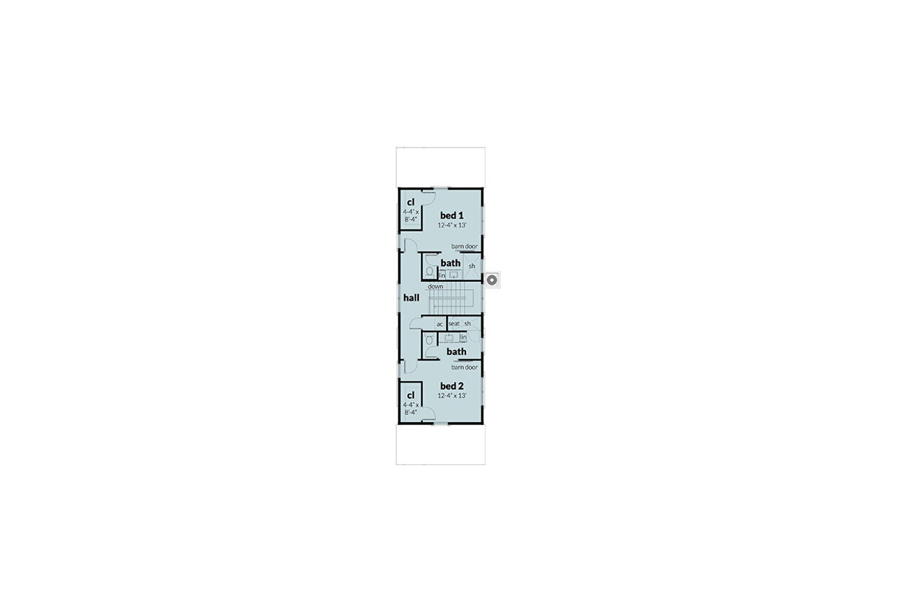 Modern House Plan - Binnacle 84244 - 2nd Floor Plan
