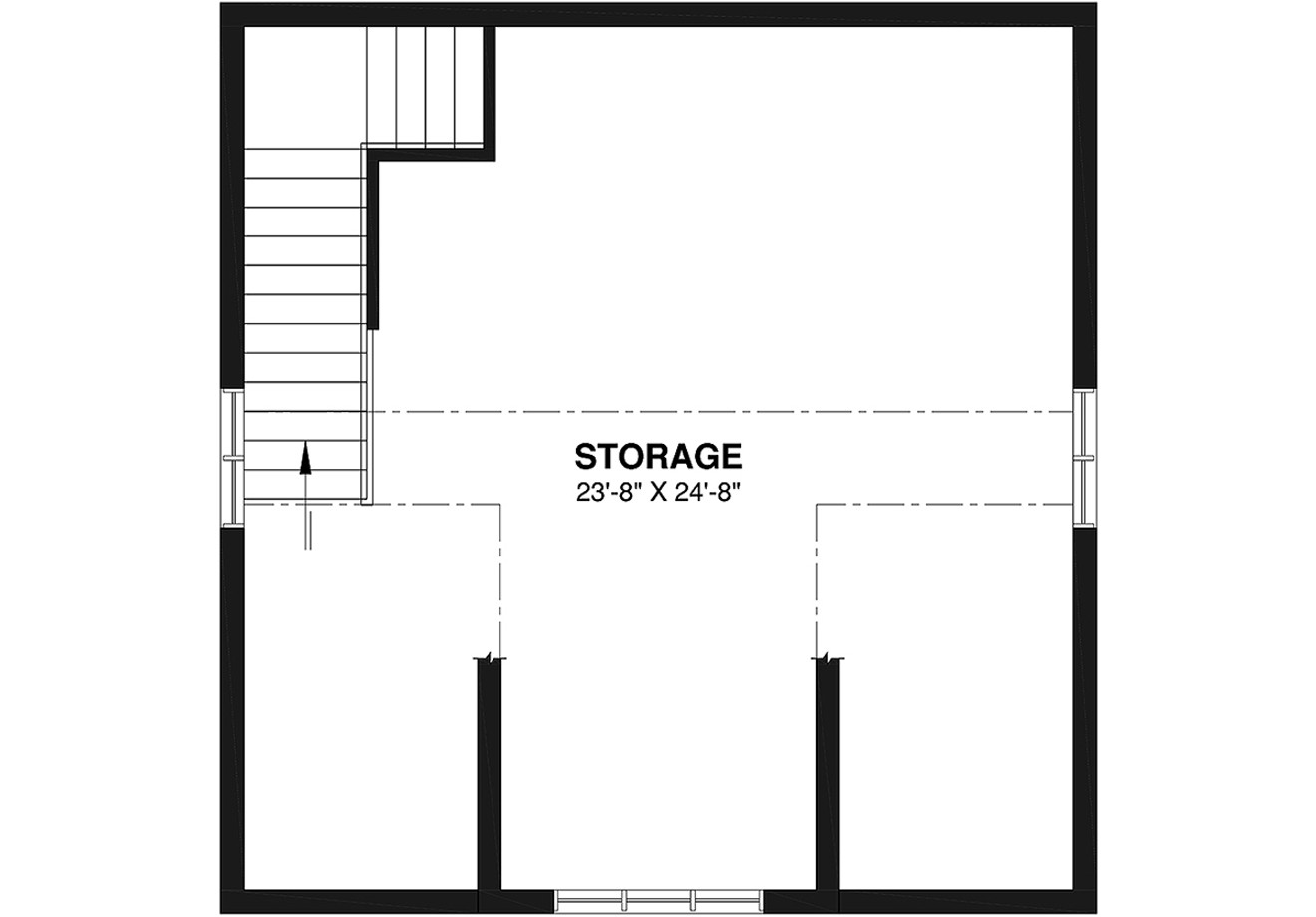 Secondary Image - Cape Cod House Plan - Mustang  77250 - 2nd Floor Plan