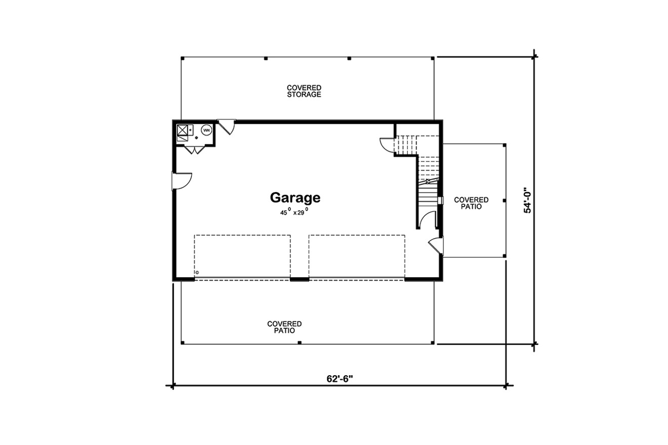 Farmhouse House Plan - Wimberly 17402 - 1st Floor Plan