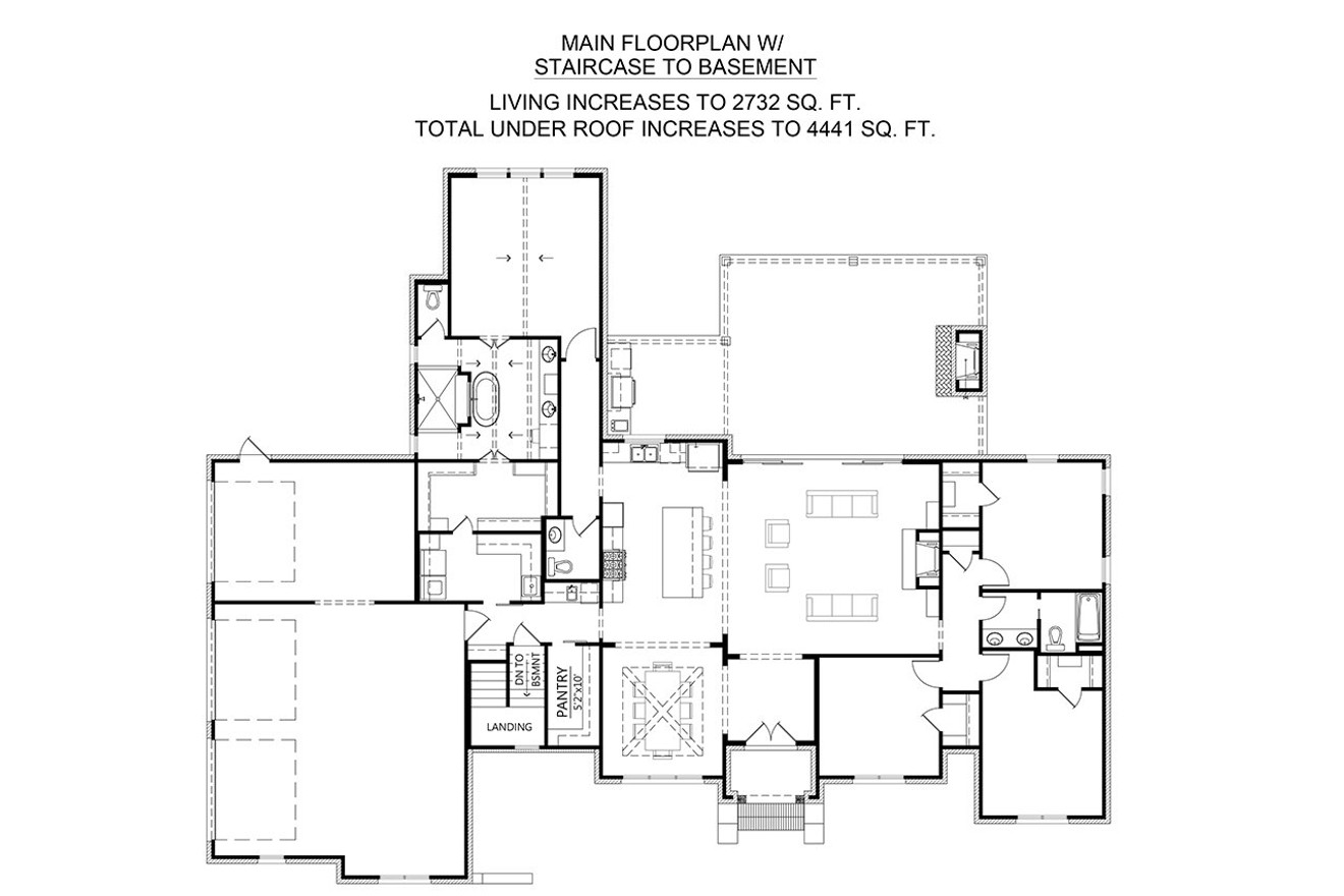 Farmhouse House Plan - Rosebud 72793 - Optional Floor Plan