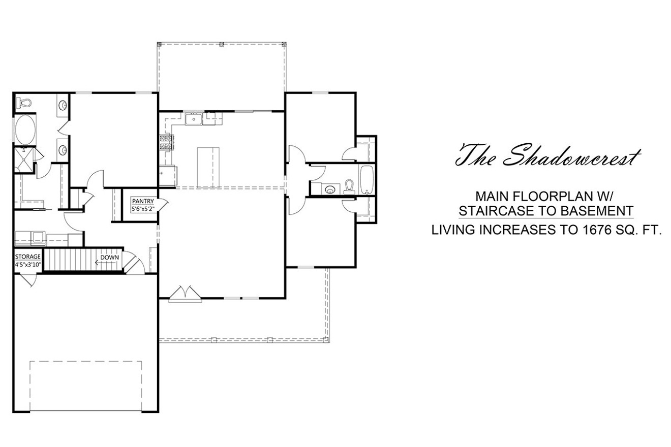 Farmhouse House Plan - Shadowcrest 22288 - Optional Floor Plan