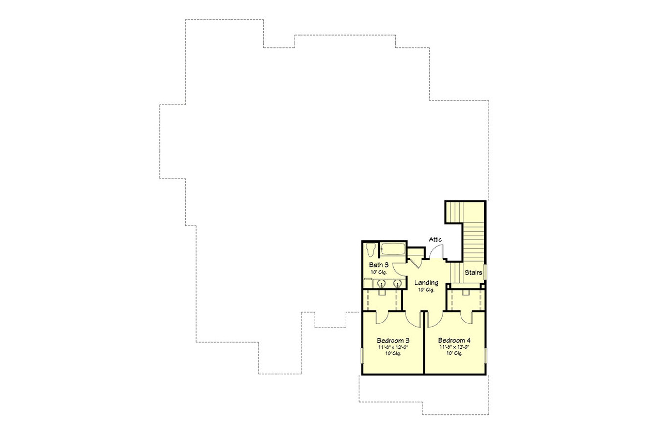 European House Plan - 78288 - 2nd Floor Plan