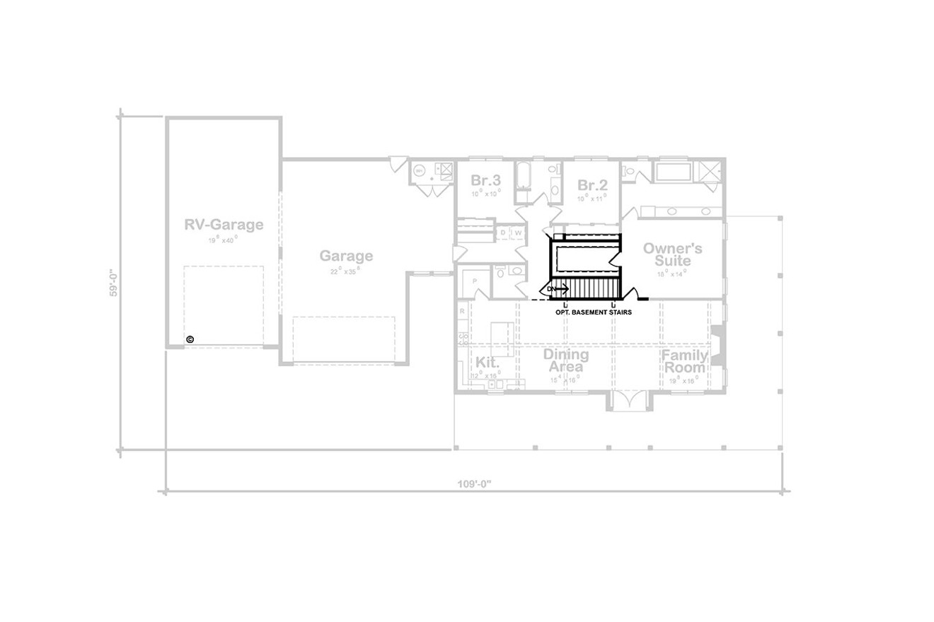 Modern House Plan - Serenity Barndominium 25575 - Optional Floor Plan