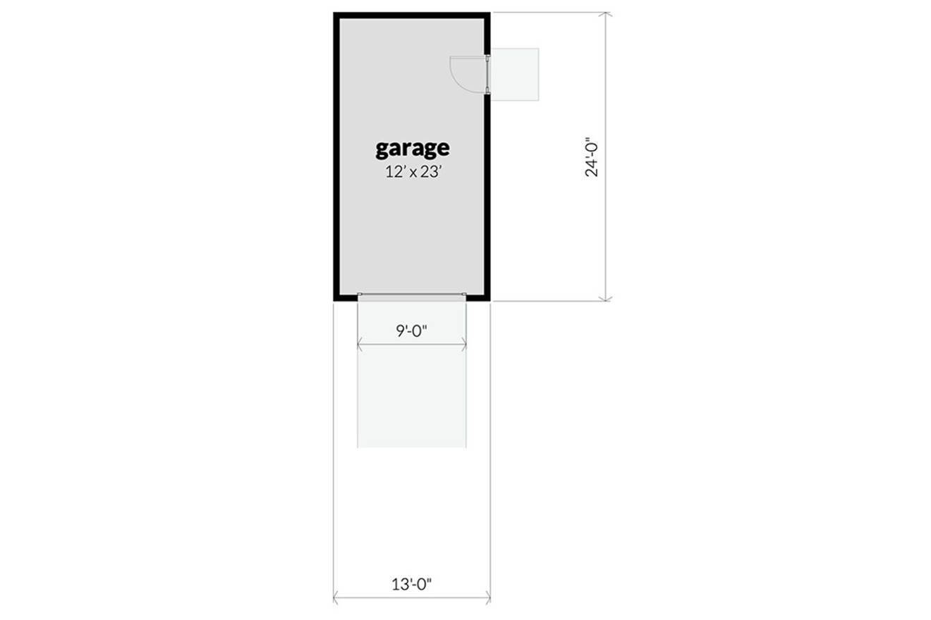 Modern House Plan - Nashville Garage  46954 - 1st Floor Plan
