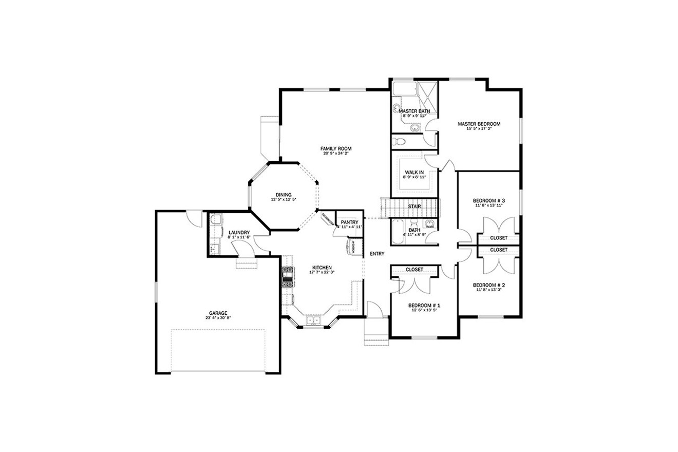 Traditional House Plan - Brooks 36980 - 1st Floor Plan