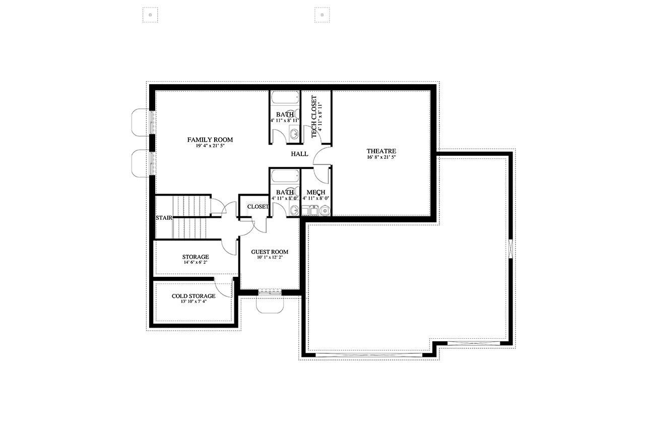 Craftsman House Plan - Granada 40832 - Optional Floor Plan