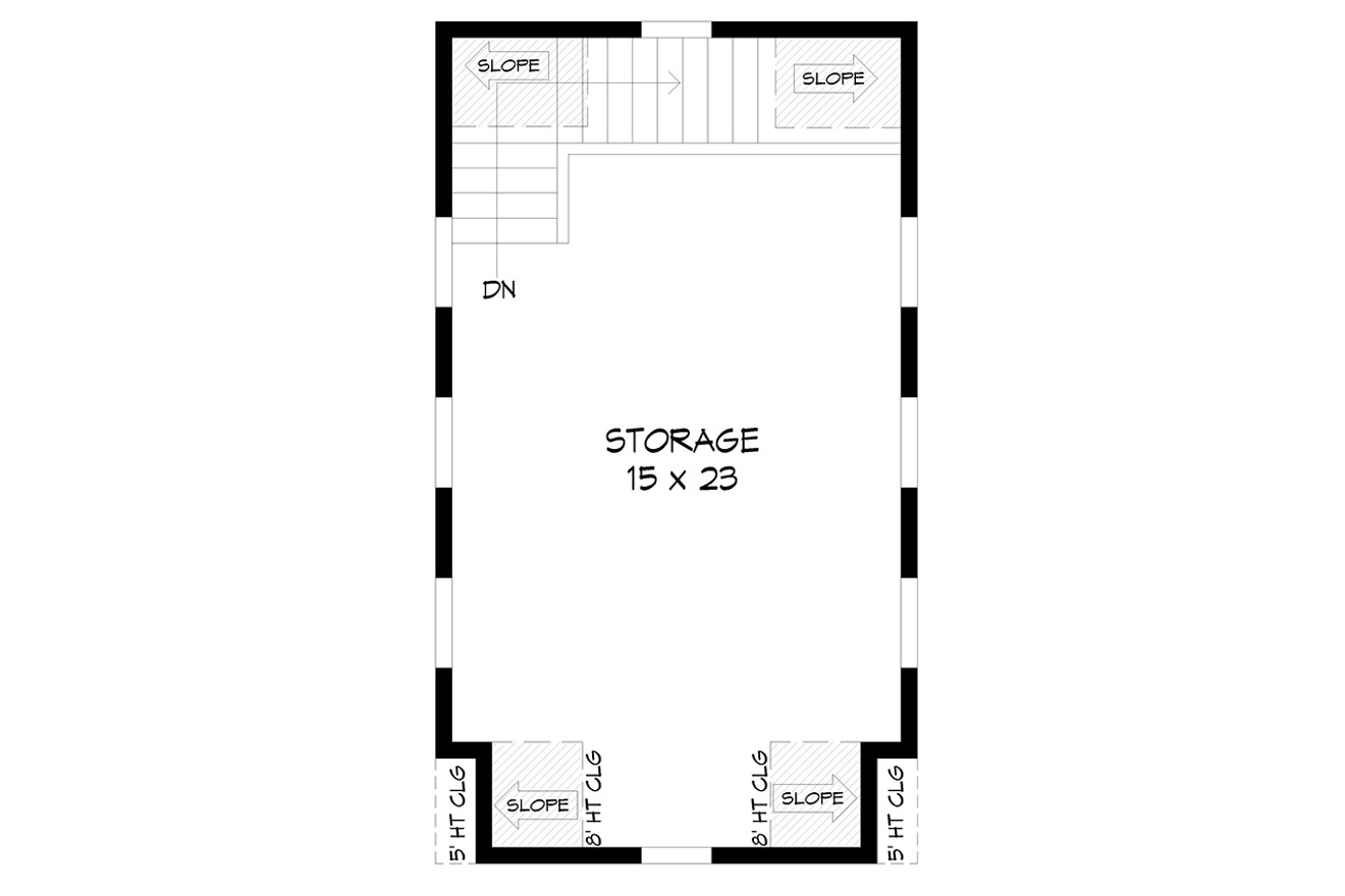 Traditional House Plan - Blue Hills ADU 2.1 11189 - 2nd Floor Plan