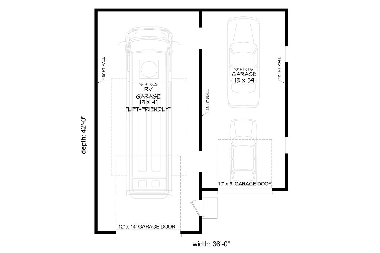 Traditional House Plan - Fournier 47546 - 1st Floor Plan