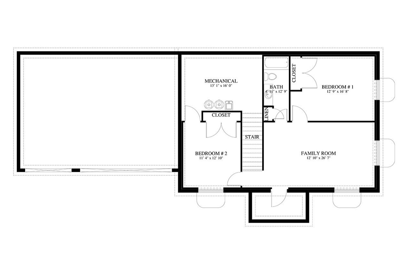Traditional House Plan - Eden Crest 30706 - Optional Floor Plan