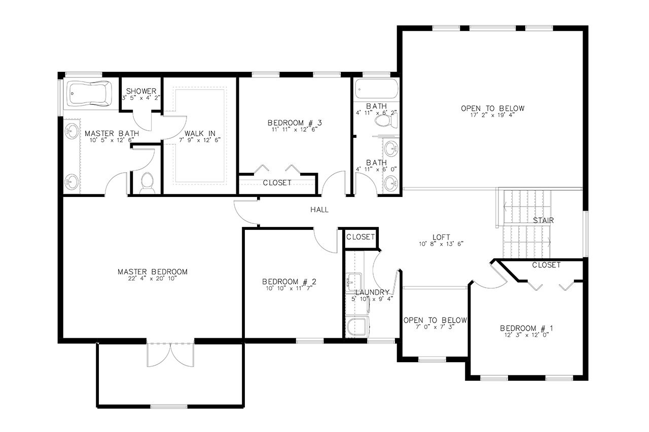 Traditional House Plan - Jacobs 97740 - 2nd Floor Plan