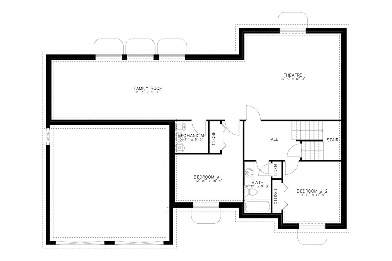 Traditional House Plan - Jacobs 97740 - Optional Floor Plan