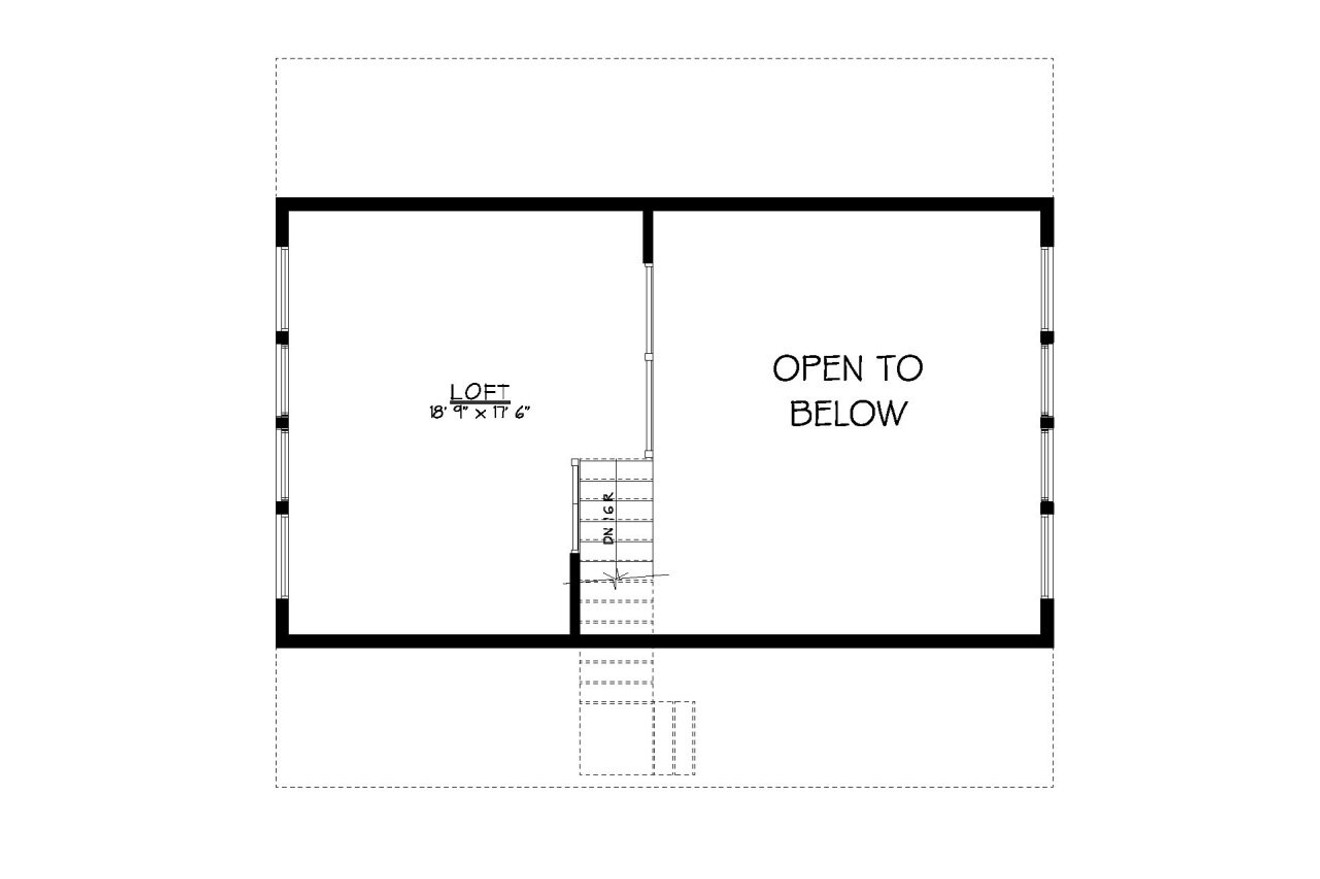 A-Frame House Plan - Frontier 73326 - 2nd Floor Plan