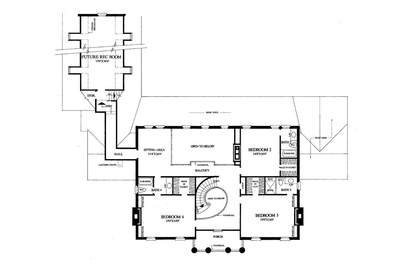 Secondary Image - Classic House Plan - Pillow House 87151 - 2nd Floor Plan