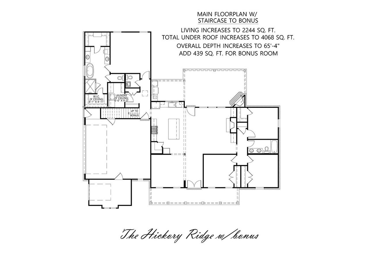 Farmhouse House Plan - Hickory Ridge 13430 - Optional Floor Plan